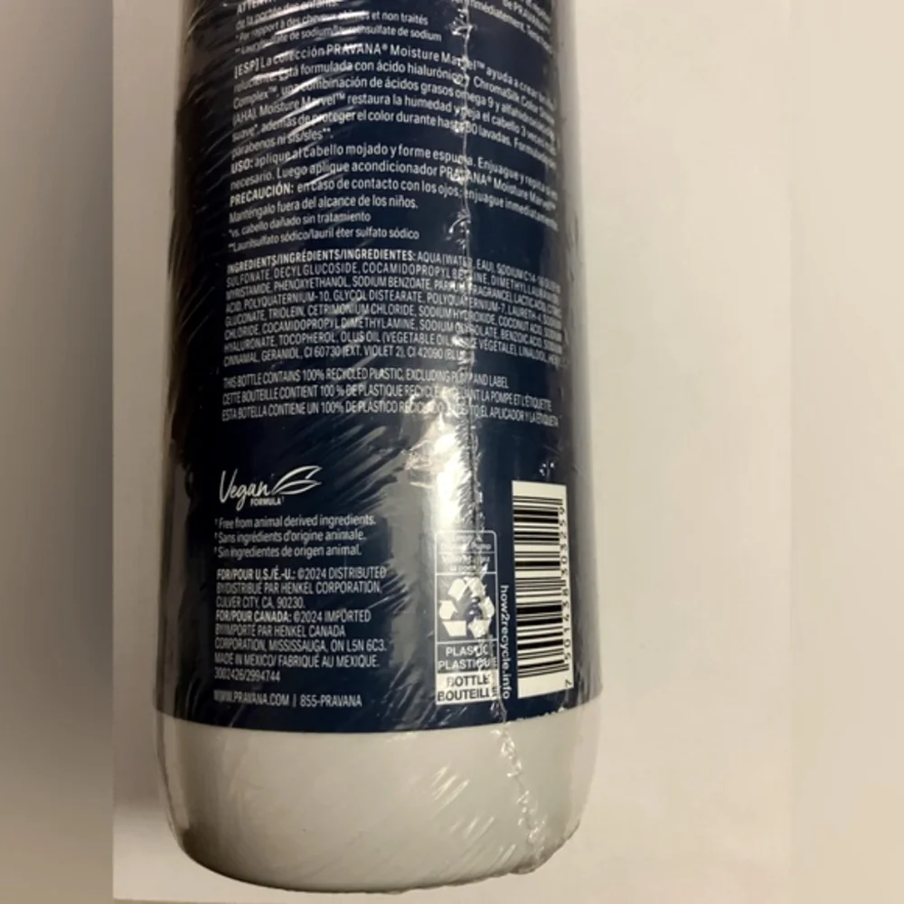 Pravana Moisture Marvel Shampoo, 33oz - Picture 4 of 5